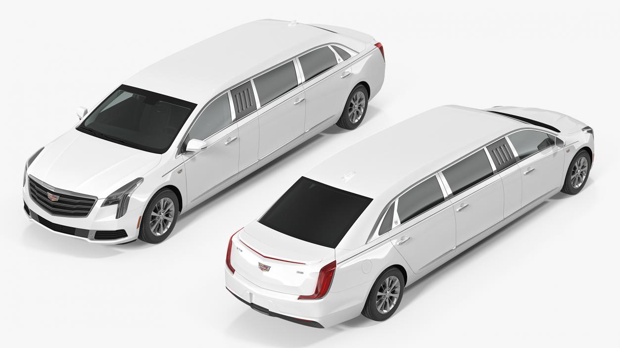 Cadillac Six Door Limousine 3D