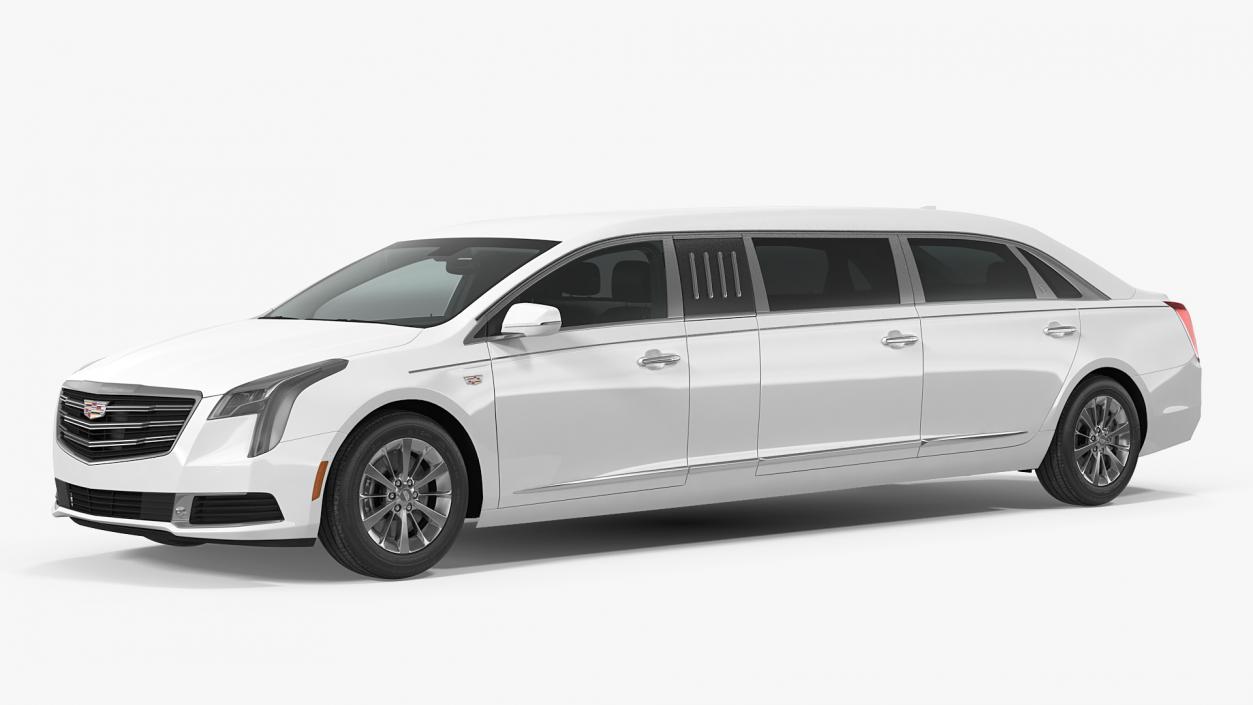 Cadillac Six Door Limousine 3D