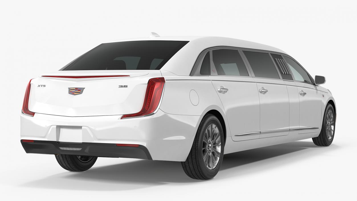 Cadillac Six Door Limousine 3D