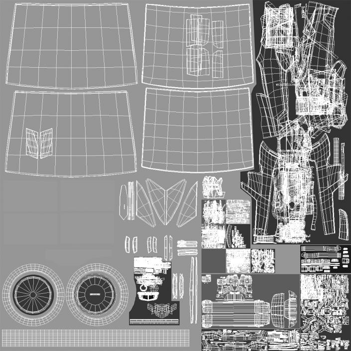 Cadillac Six Door Limousine 3D