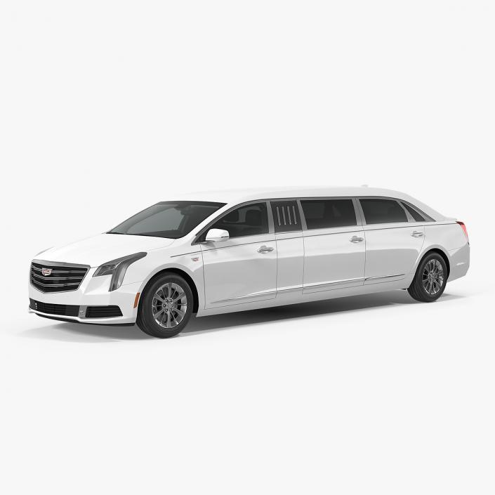 Cadillac Six Door Limousine 3D