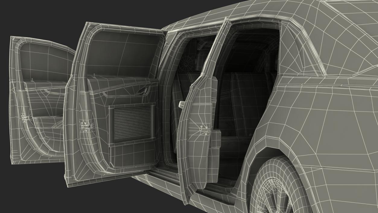 Cadillac Six Door Limousine 3D