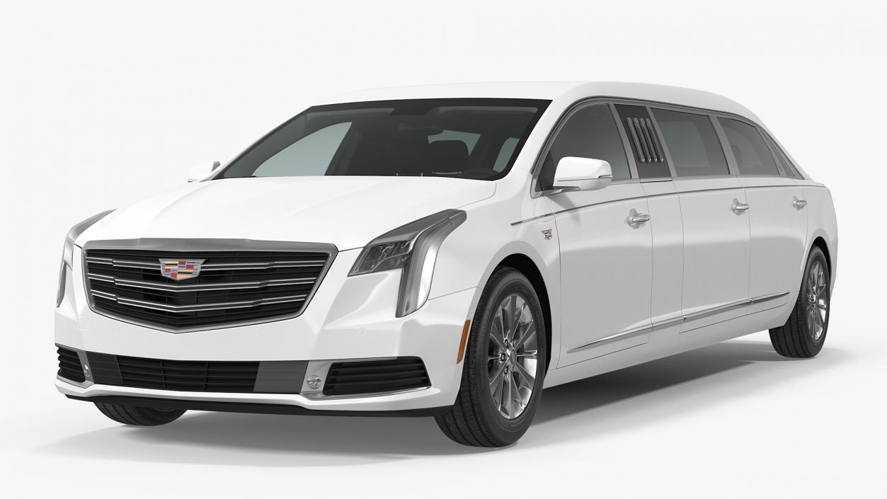 Cadillac Six Door Limousine 3D