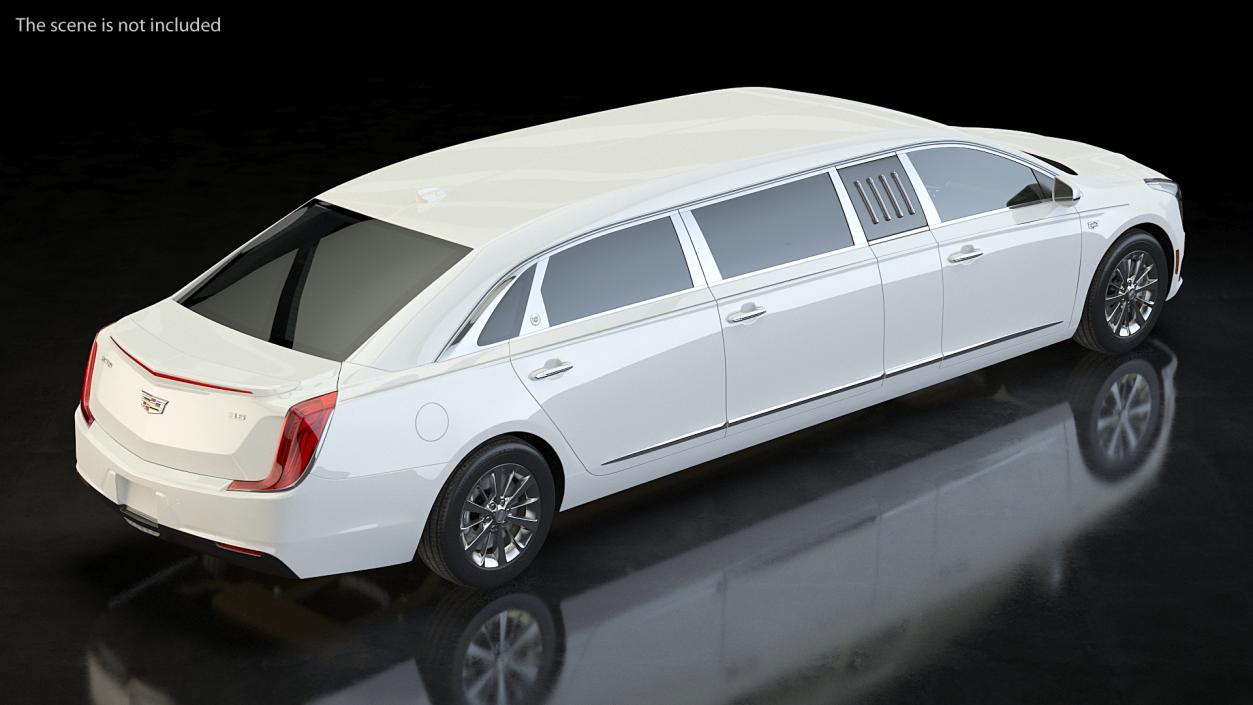 Cadillac Six Door Limousine 3D