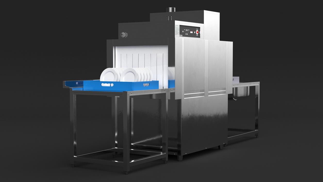 3D Conveyor Style Commercial Dishwasher