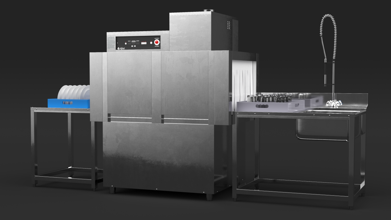 3D Conveyor Style Commercial Dishwasher