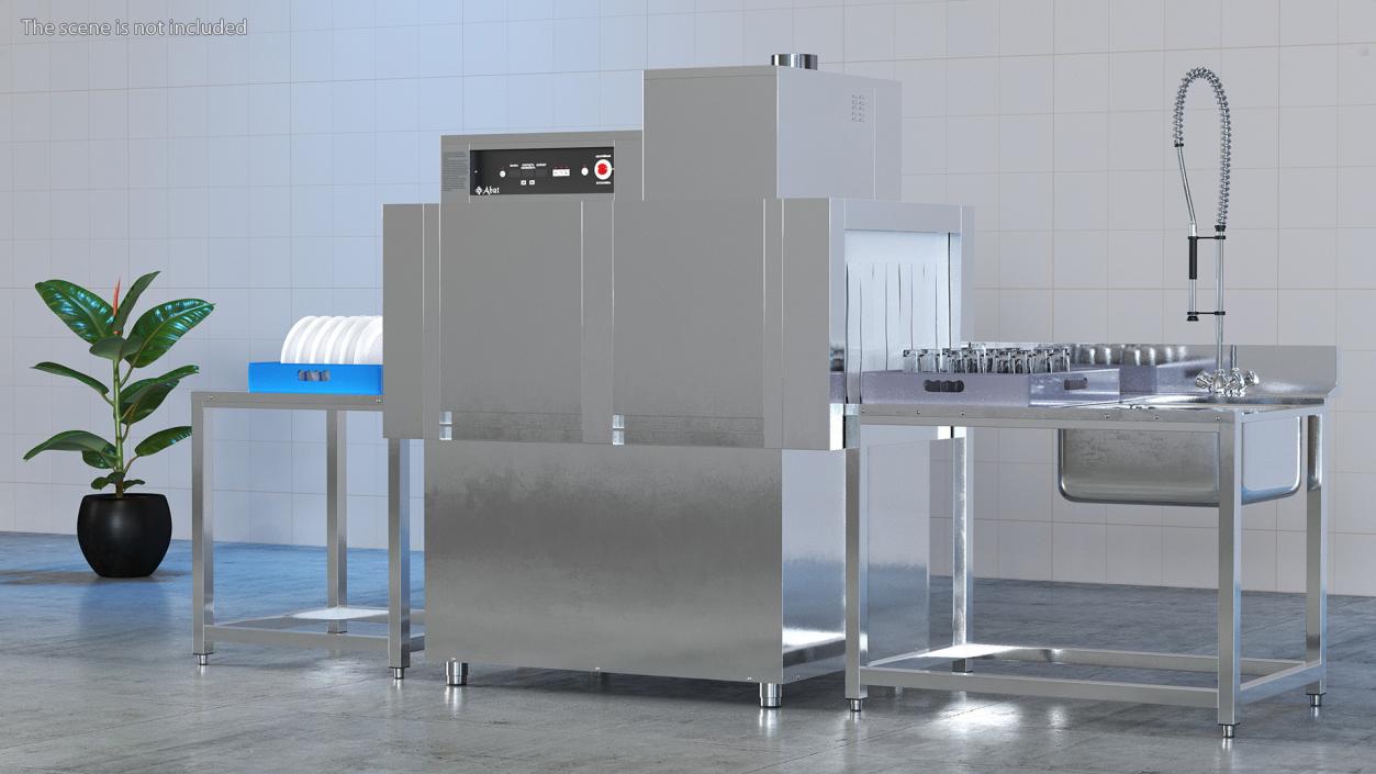 3D Conveyor Style Commercial Dishwasher