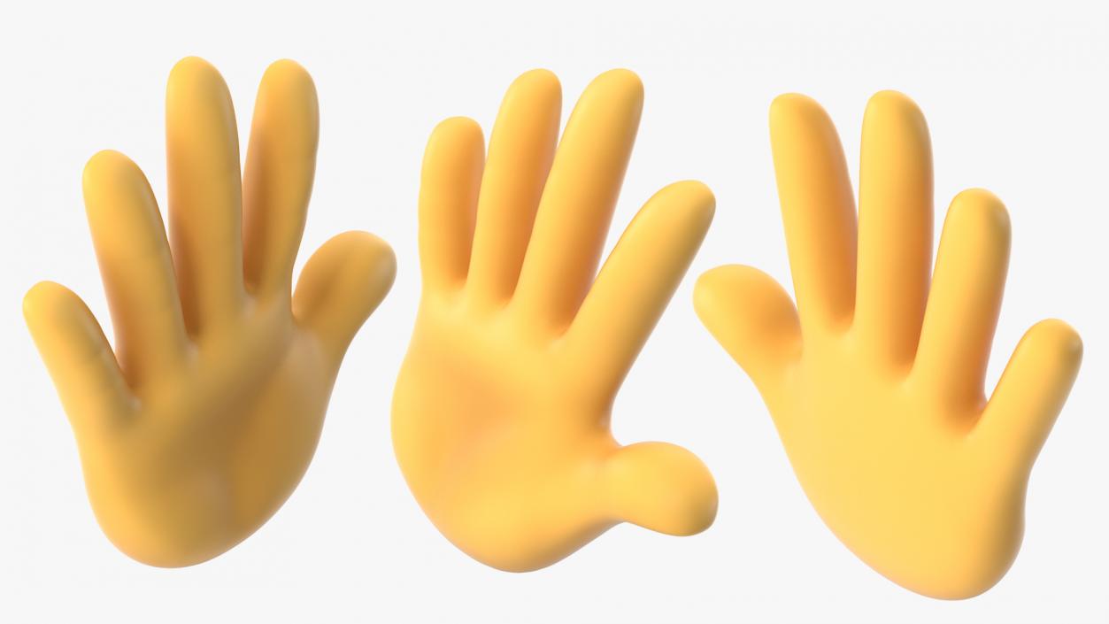 3D Hand with Fingers Splayed Emoji