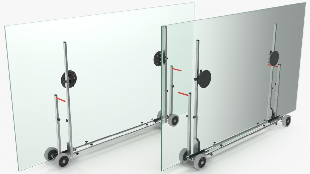 Glass Panel Transport Trolley 3D model