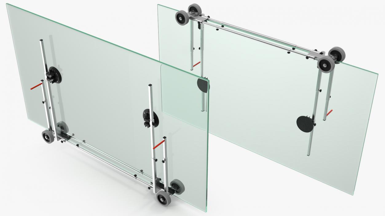 Glass Panel Transport Trolley 3D model