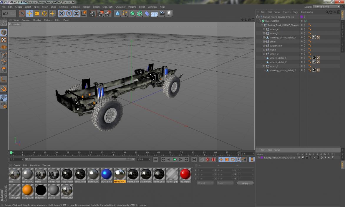 3D Racing Truck KAMAZ Chassis