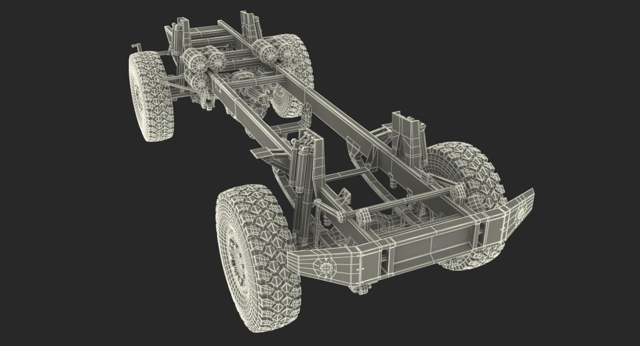 3D Racing Truck KAMAZ Chassis