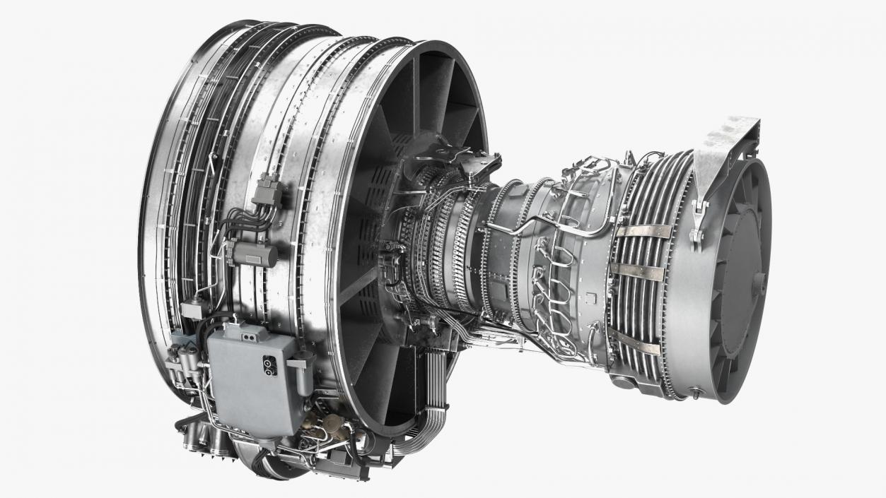 3D Aircraft Turbofan Engine CFM International CFM56 model