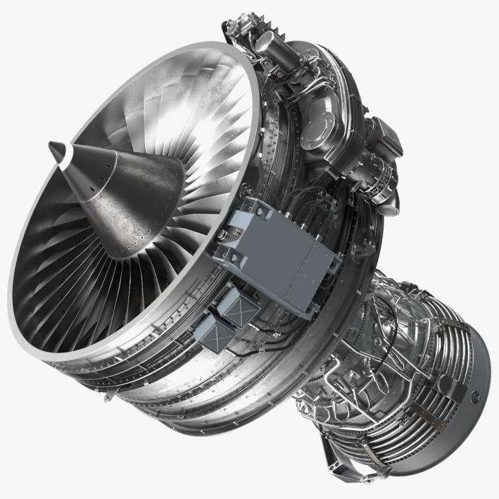 3D Aircraft Turbofan Engine CFM International CFM56 model