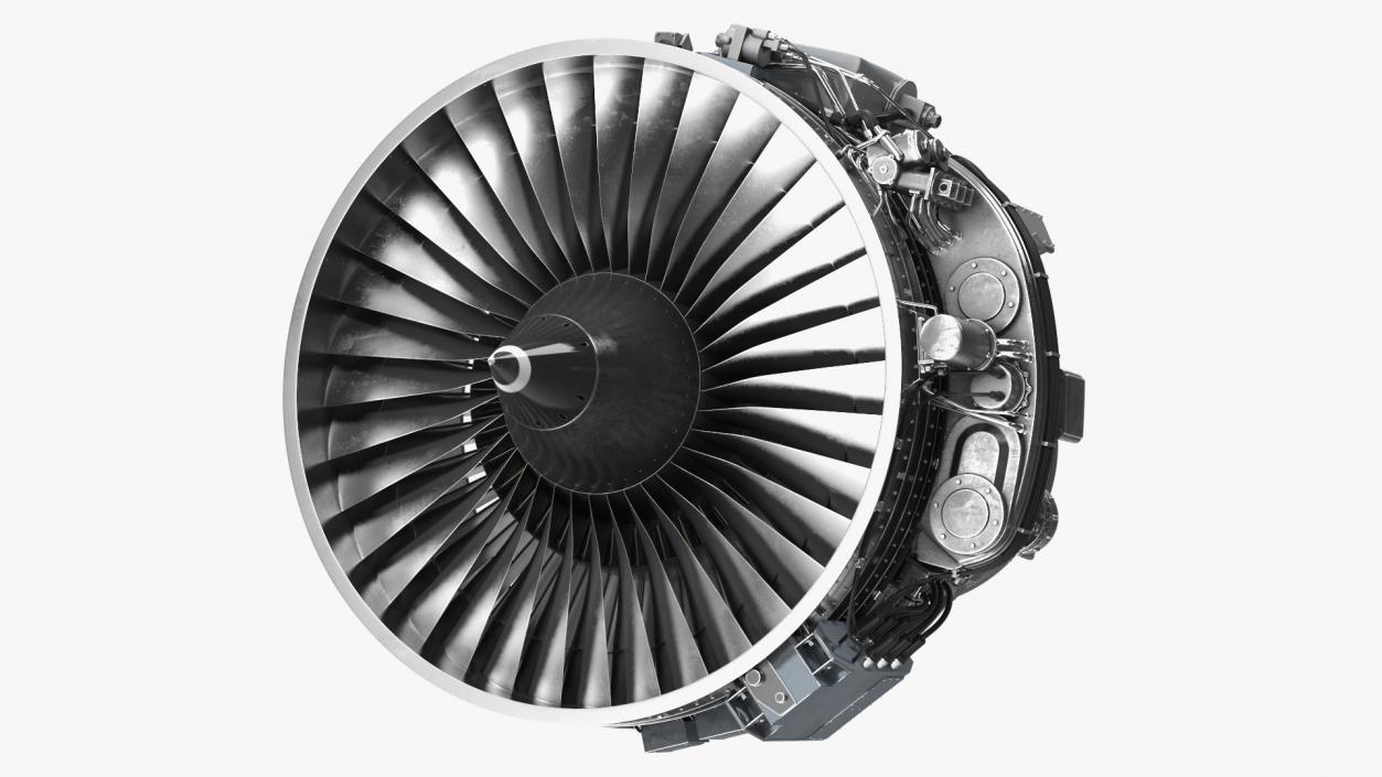 3D Aircraft Turbofan Engine CFM International CFM56 model