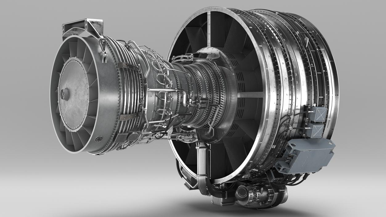 3D Aircraft Turbofan Engine CFM International CFM56 model