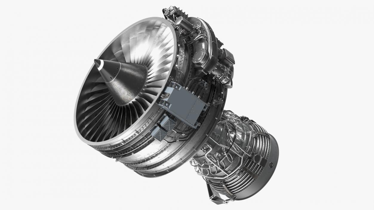 3D Aircraft Turbofan Engine CFM International CFM56 model