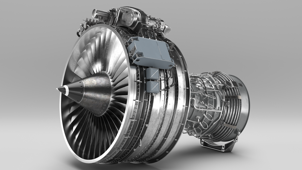 3D Aircraft Turbofan Engine CFM International CFM56 model