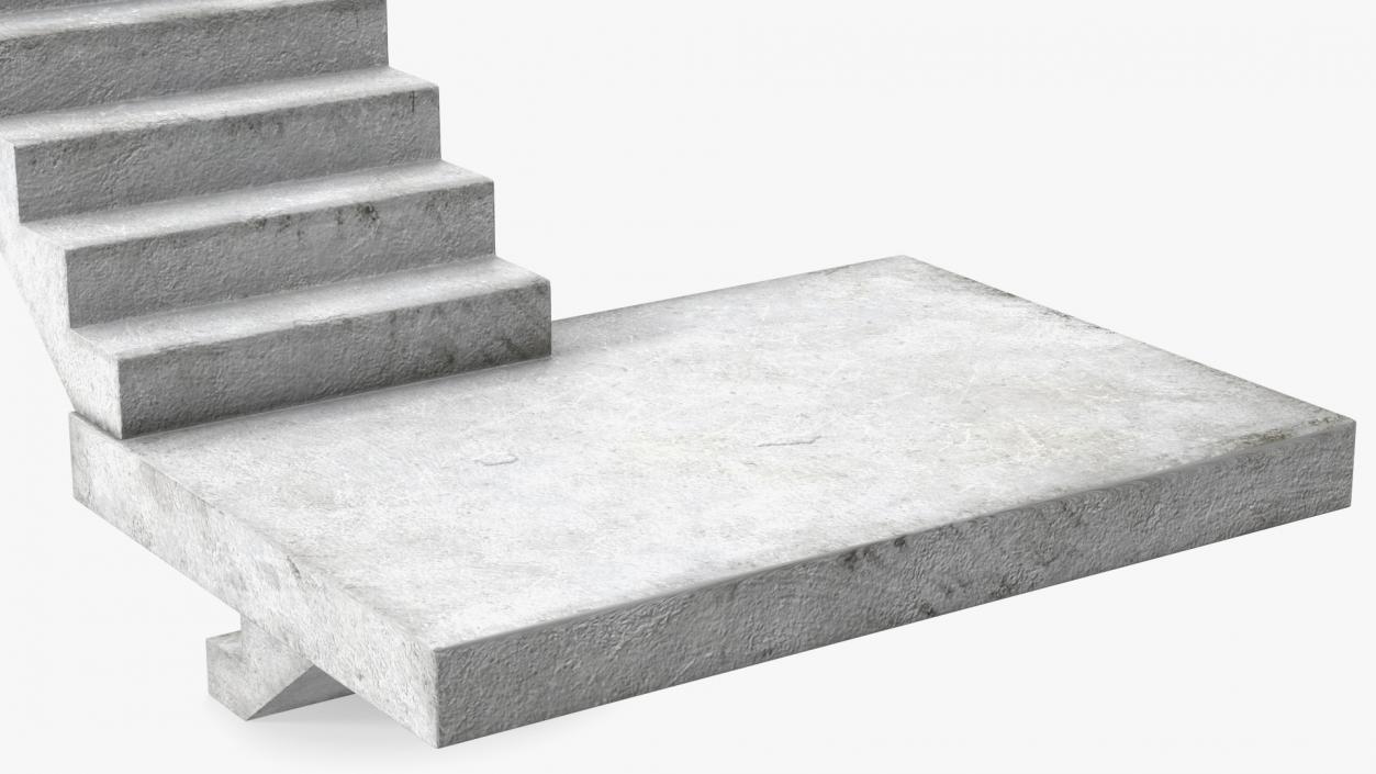 3D Precast Concrete Stairs model