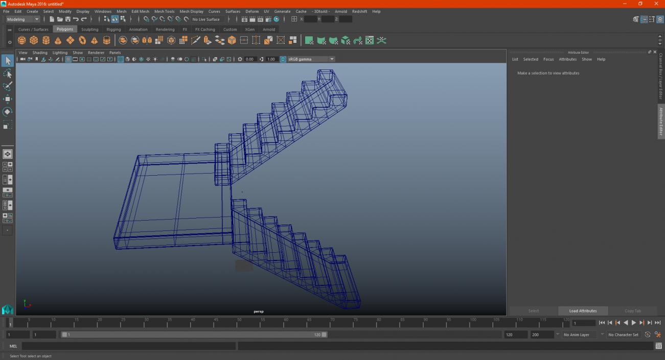 3D Precast Concrete Stairs model