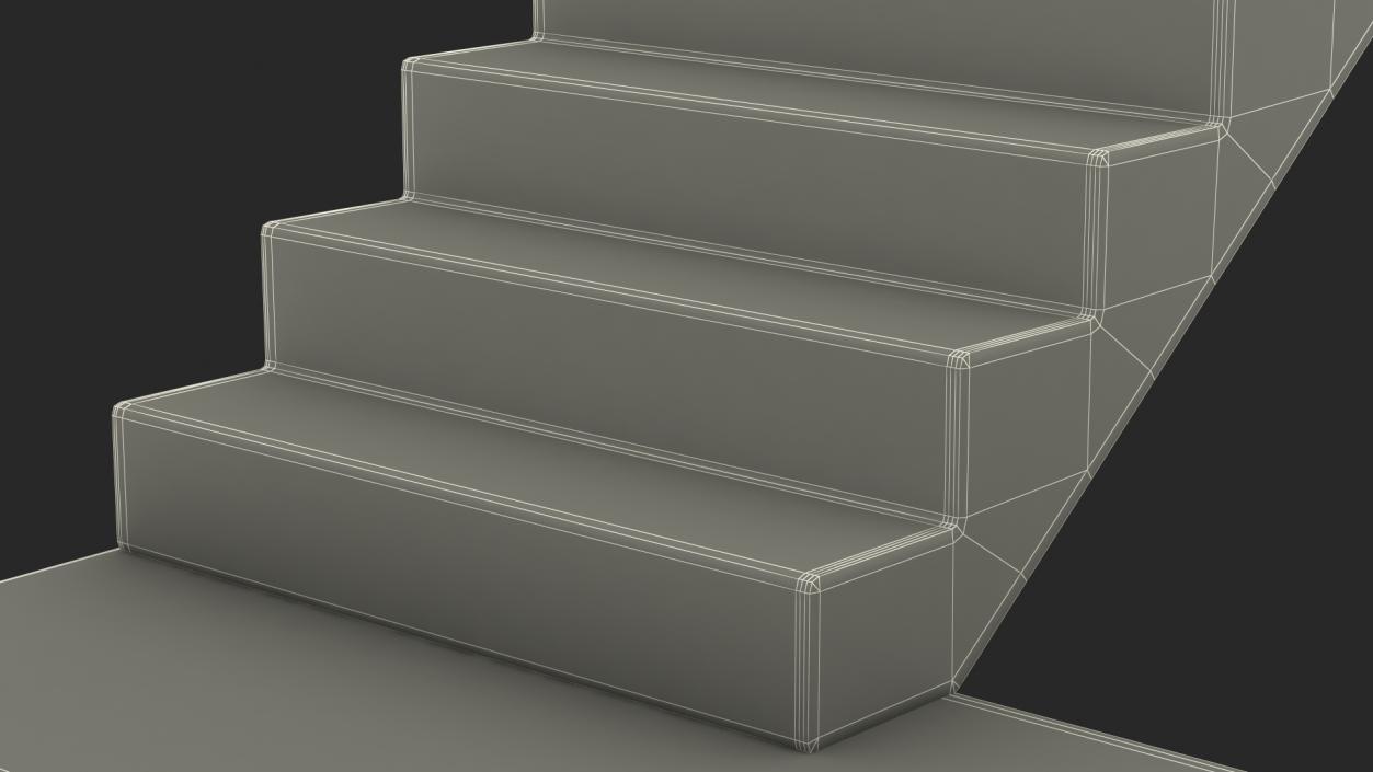 3D Precast Concrete Stairs model