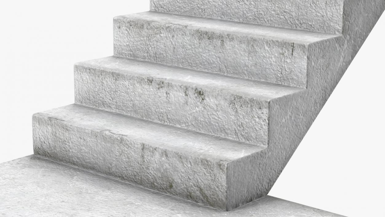 3D Precast Concrete Stairs model