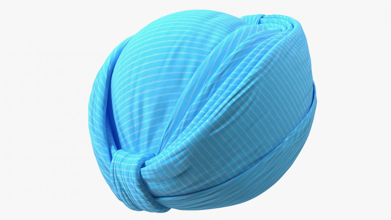 3D Turban Blue