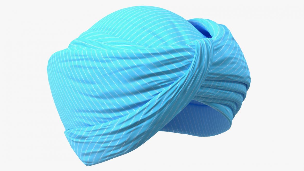 3D Turban Blue