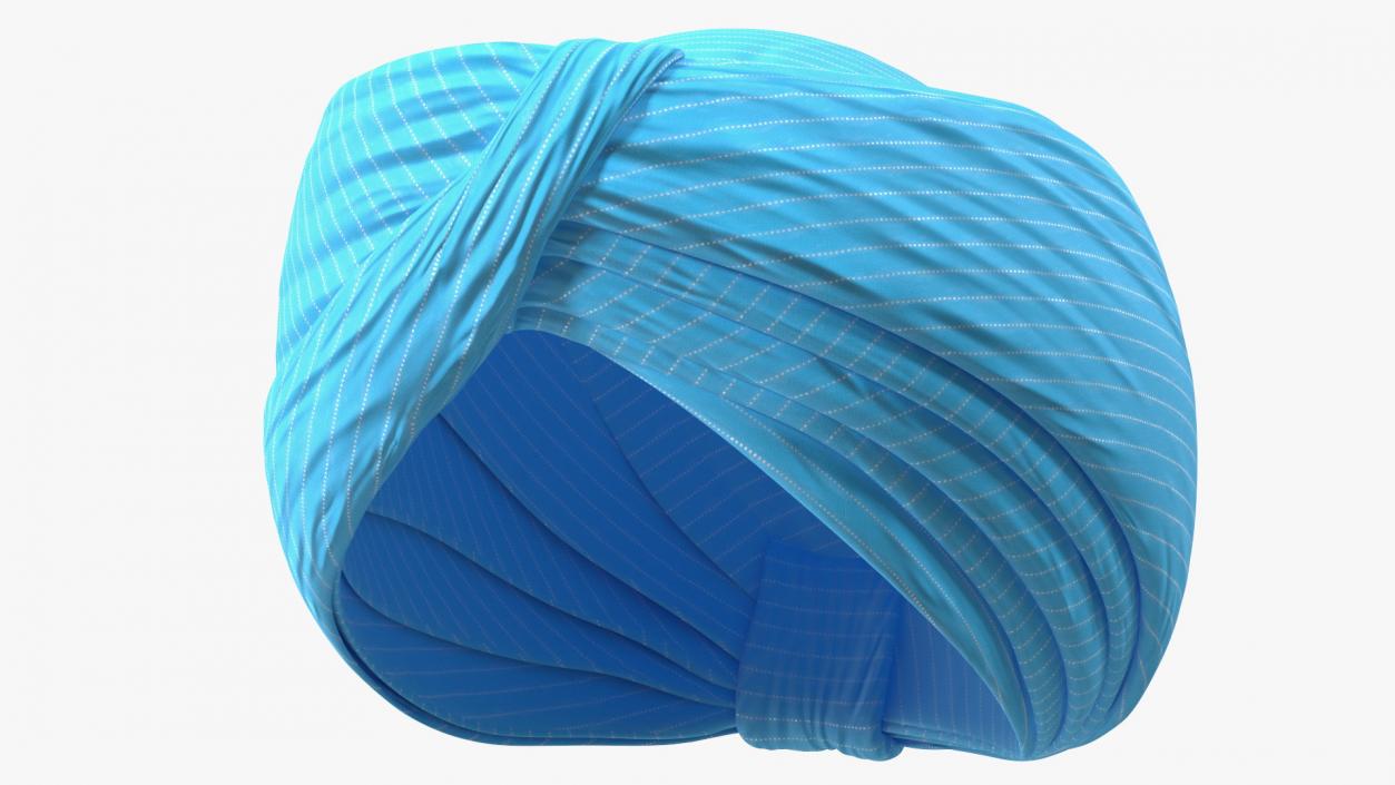 3D Turban Blue
