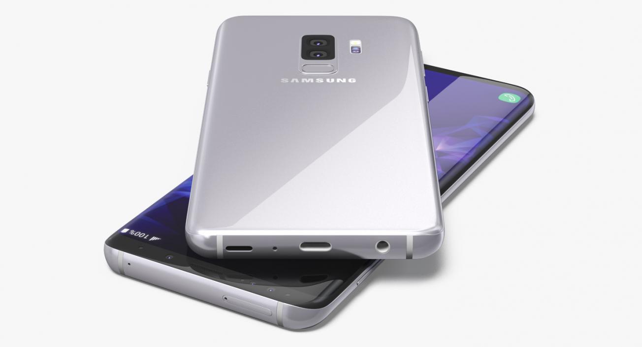 3D Samsung Galaxy S9 Plus Titanium Gray