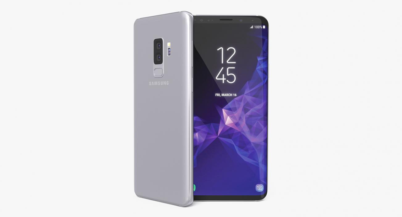 3D Samsung Galaxy S9 Plus Titanium Gray