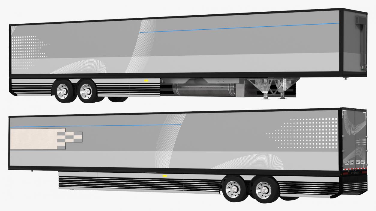 3D Futuristic Trailer Concept Rigged model