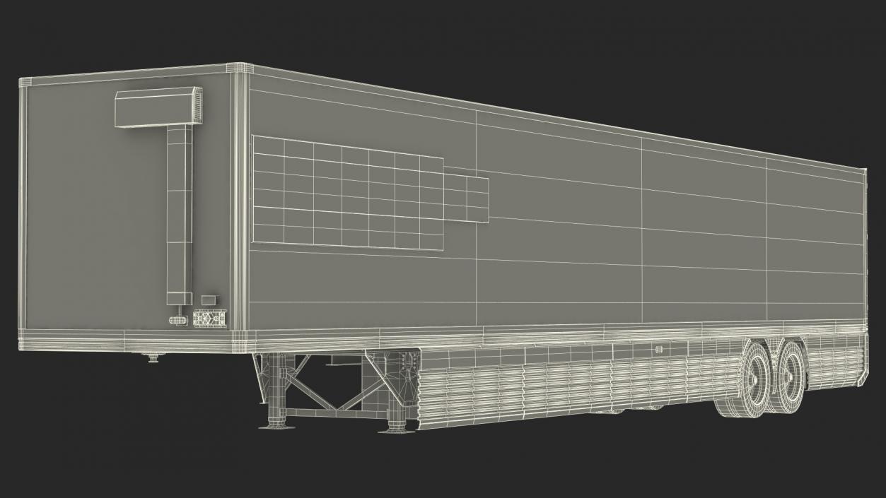 3D Futuristic Trailer Concept Rigged model