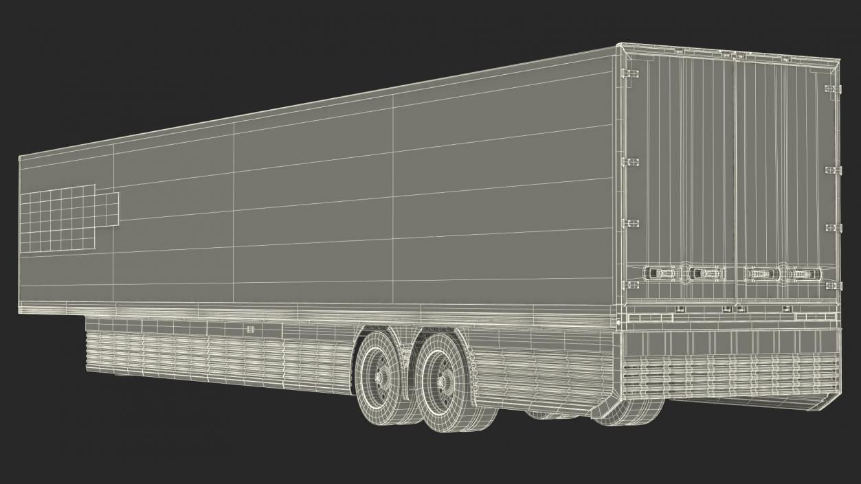 3D Futuristic Trailer Concept Rigged model