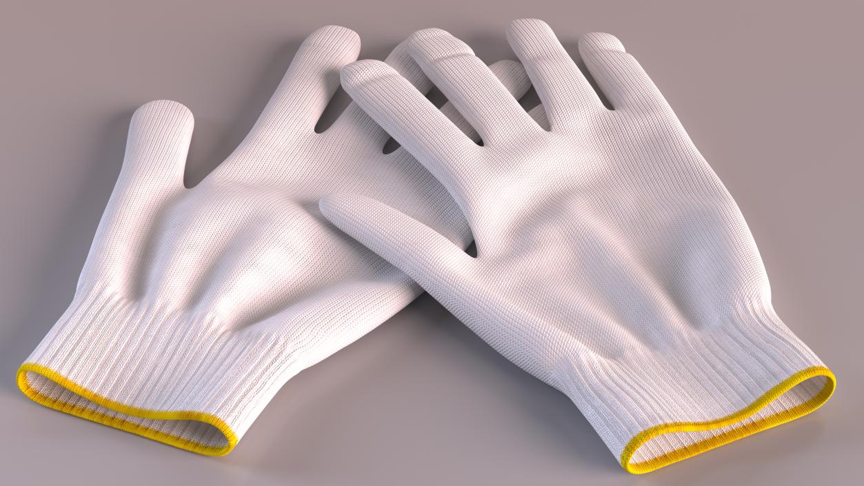 3D Cotton Working Gloves