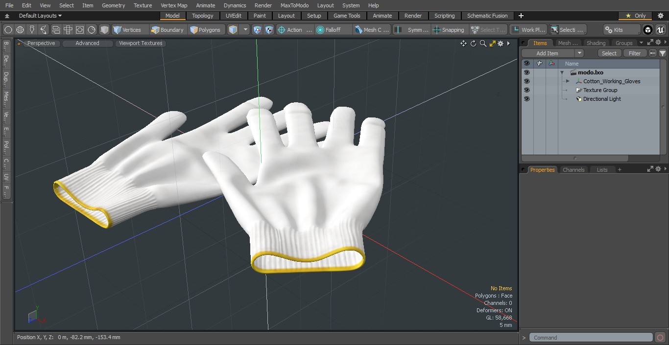 3D Cotton Working Gloves