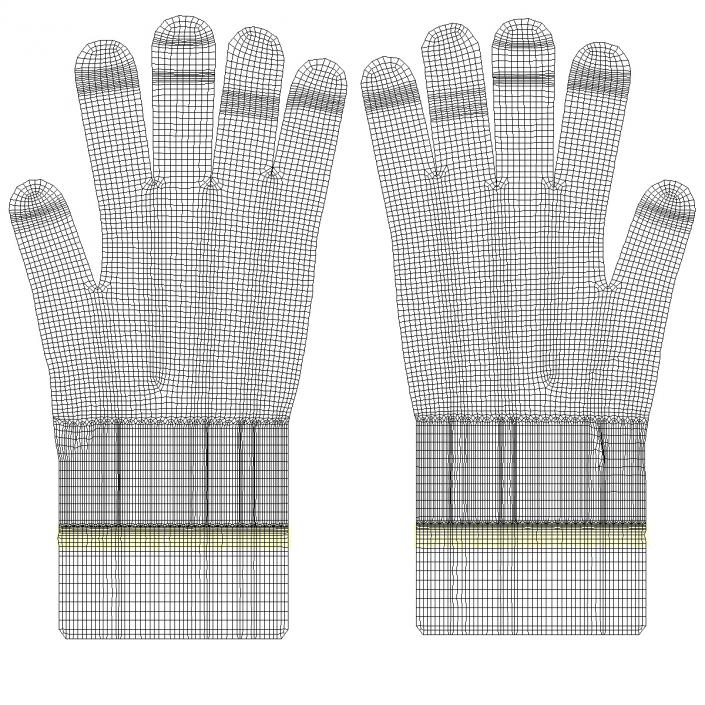 3D Cotton Working Gloves