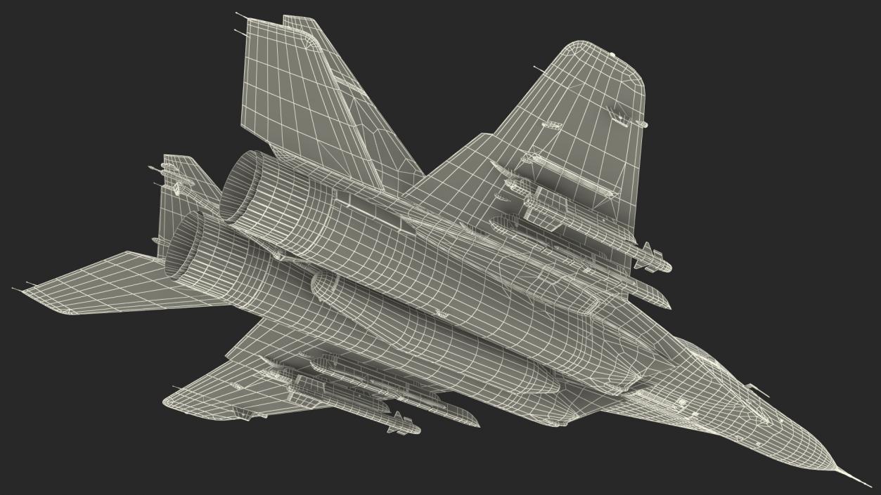 3D model MiG 29 Multirole Fighter Aircraft Flight