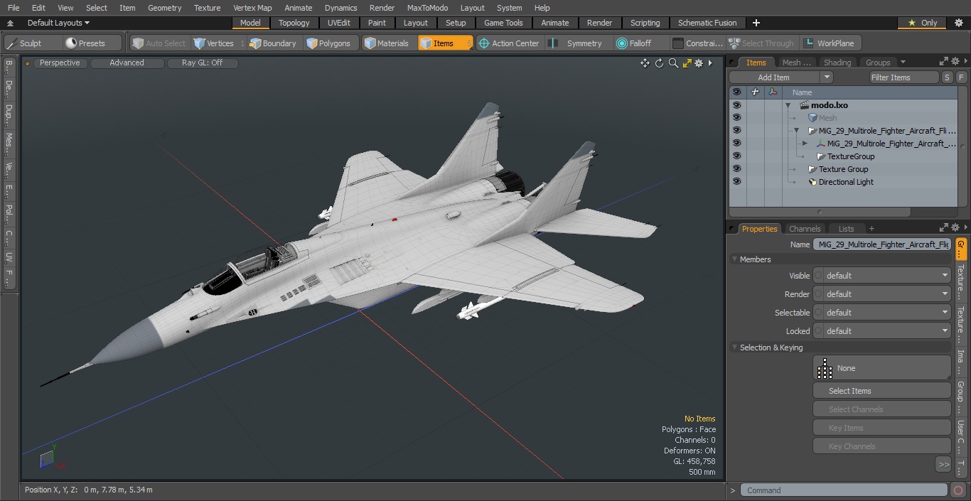 3D model MiG 29 Multirole Fighter Aircraft Flight