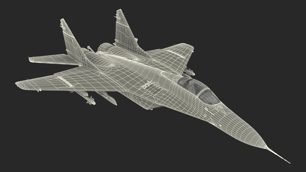 3D model MiG 29 Multirole Fighter Aircraft Flight