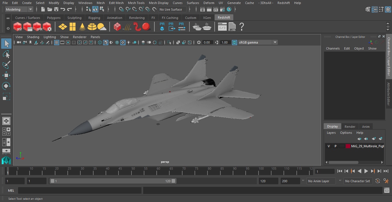 3D model MiG 29 Multirole Fighter Aircraft Flight