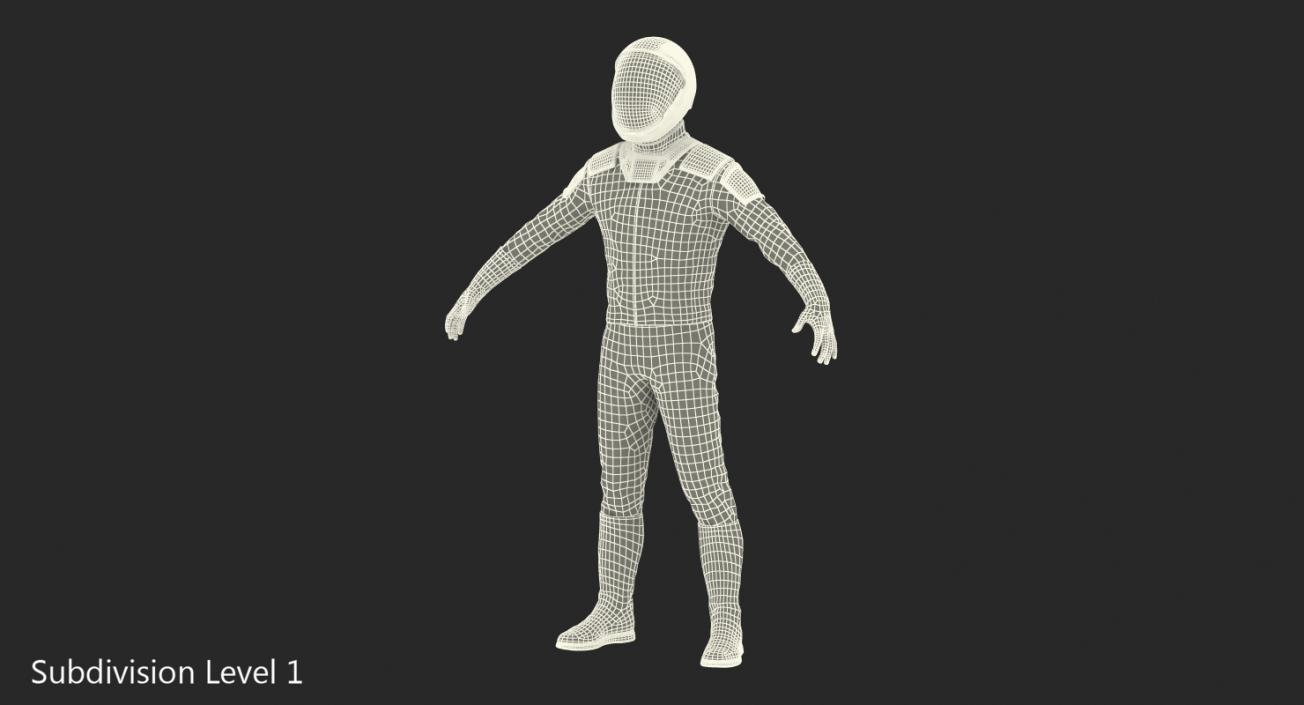 3D Sci-Fi Space Suit Black model