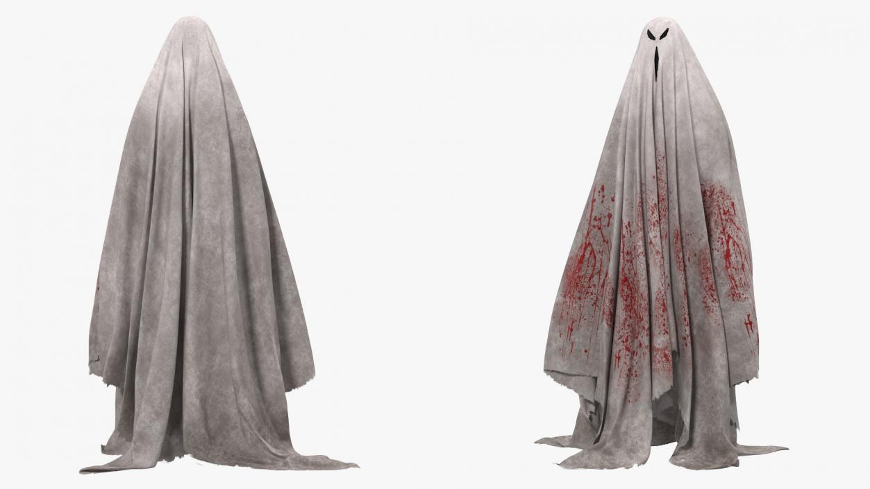 3D Bloody Evil Ghost Bedsheet