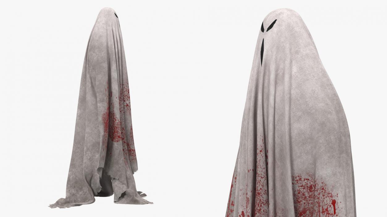 3D Bloody Evil Ghost Bedsheet