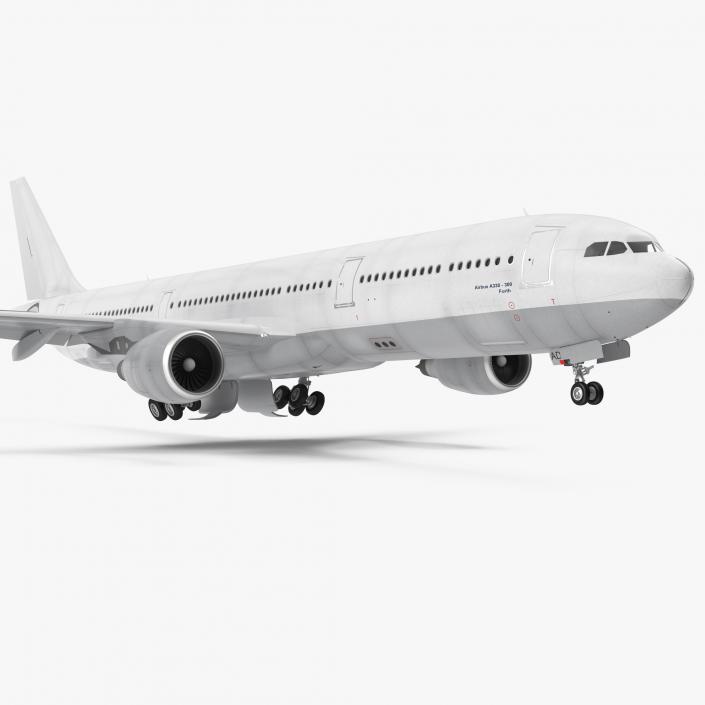 3D Jet Airliner Airbus A330-300 Generic Rigged model