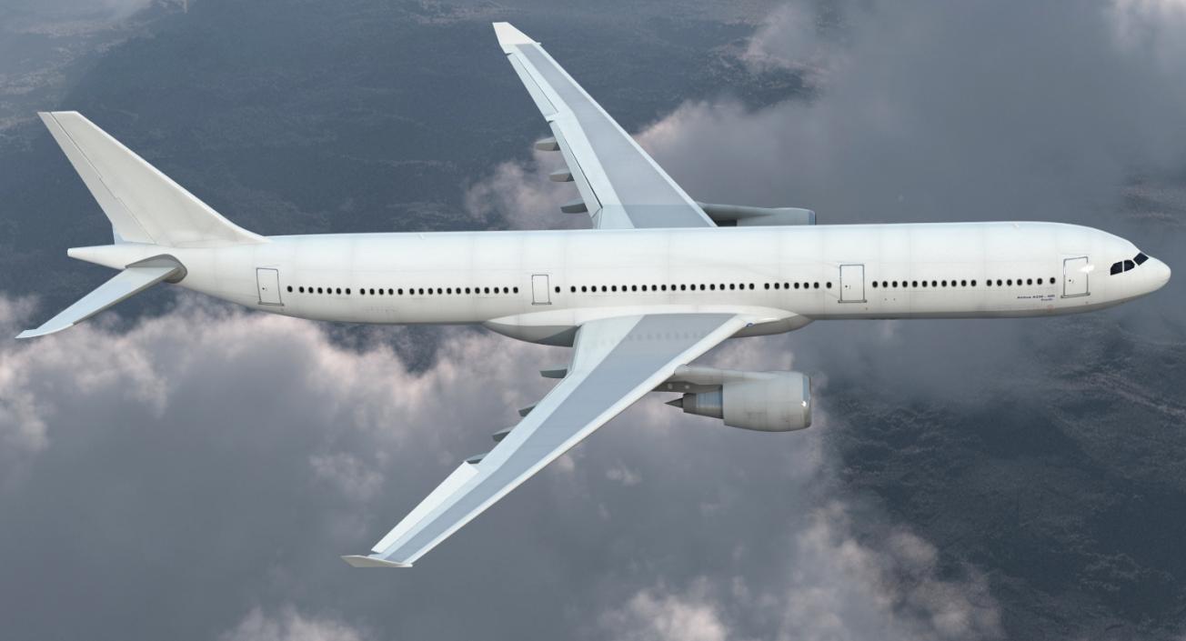 3D Jet Airliner Airbus A330-300 Generic Rigged model