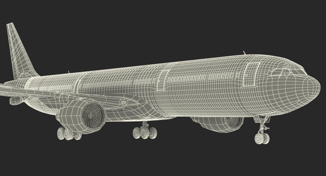 3D Jet Airliner Airbus A330-300 Generic Rigged model