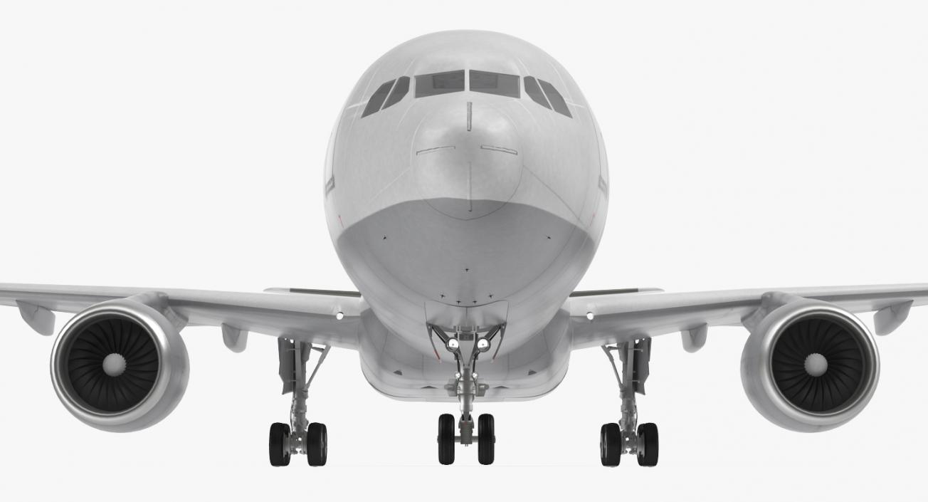 3D Jet Airliner Airbus A330-300 Generic Rigged model