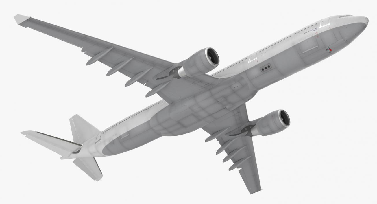 3D Jet Airliner Airbus A330-300 Generic Rigged model