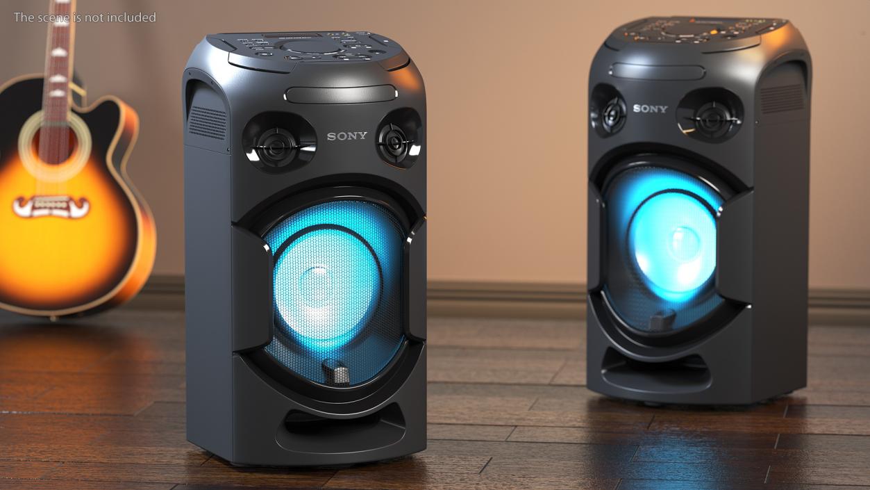 3D model Sony V21 High Power Audio System ON